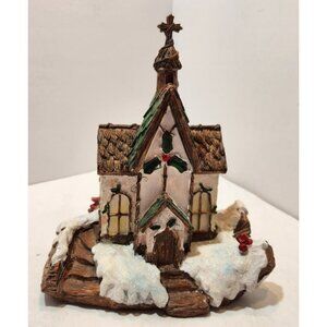 Mayberry Street Fairy House Church Christmas Village Decor Figurine Decor